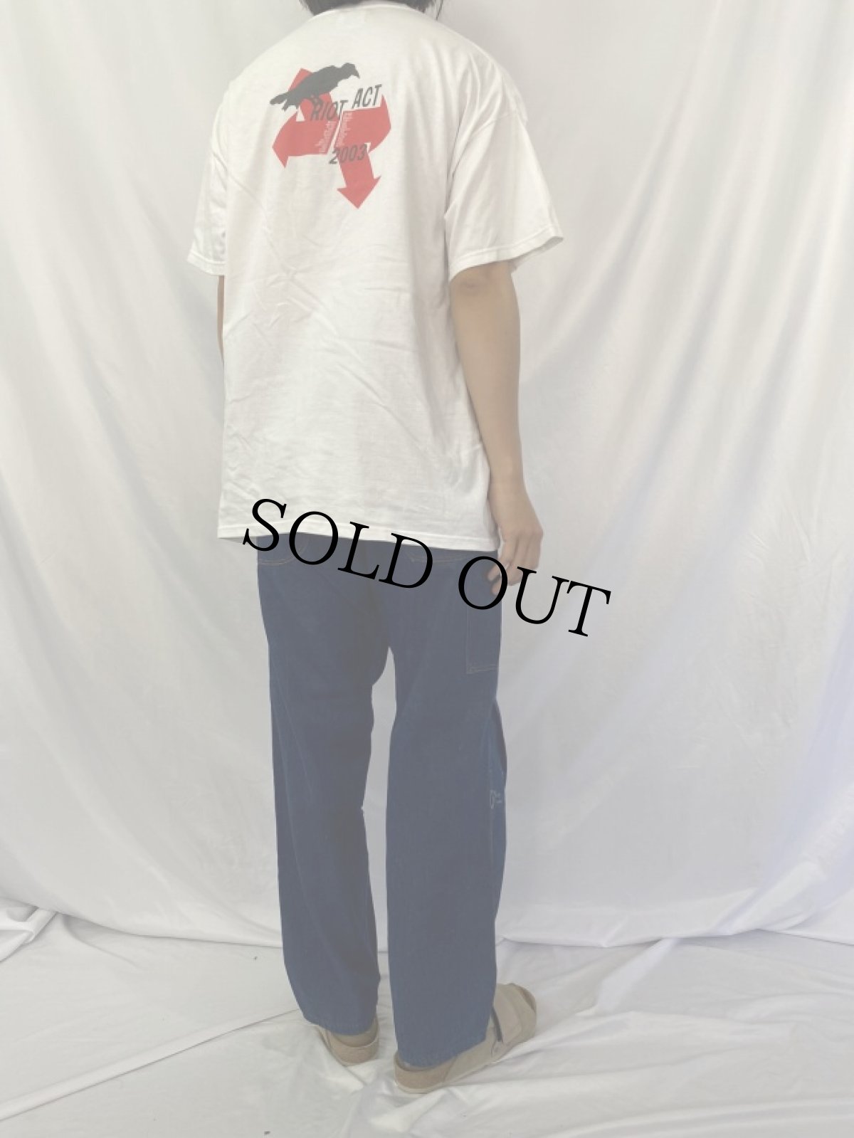 画像4: 2003 PEARL JAM "RIOT ACT" ロックバンドツアーTシャツ XL (4)