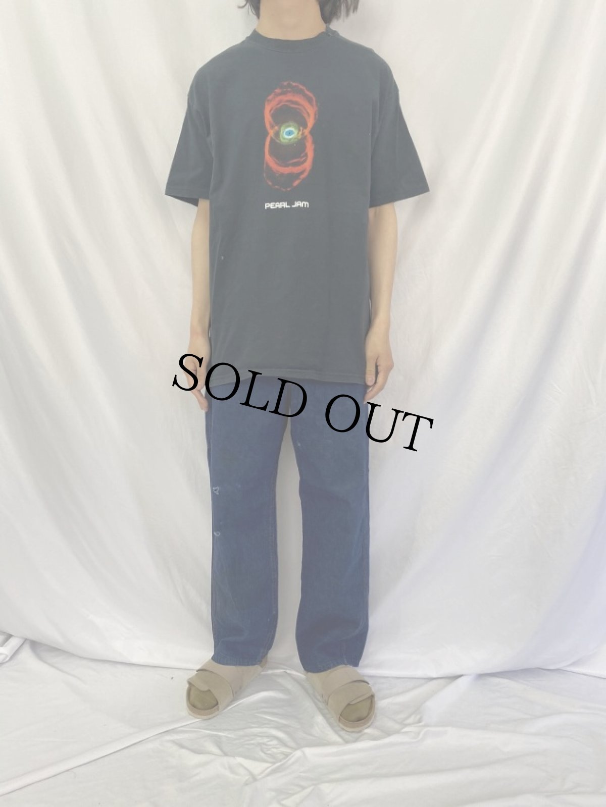 画像2: 2000 PEARL JAM "Binaural Concert" ロックバンドツアーTシャツ XL (2)