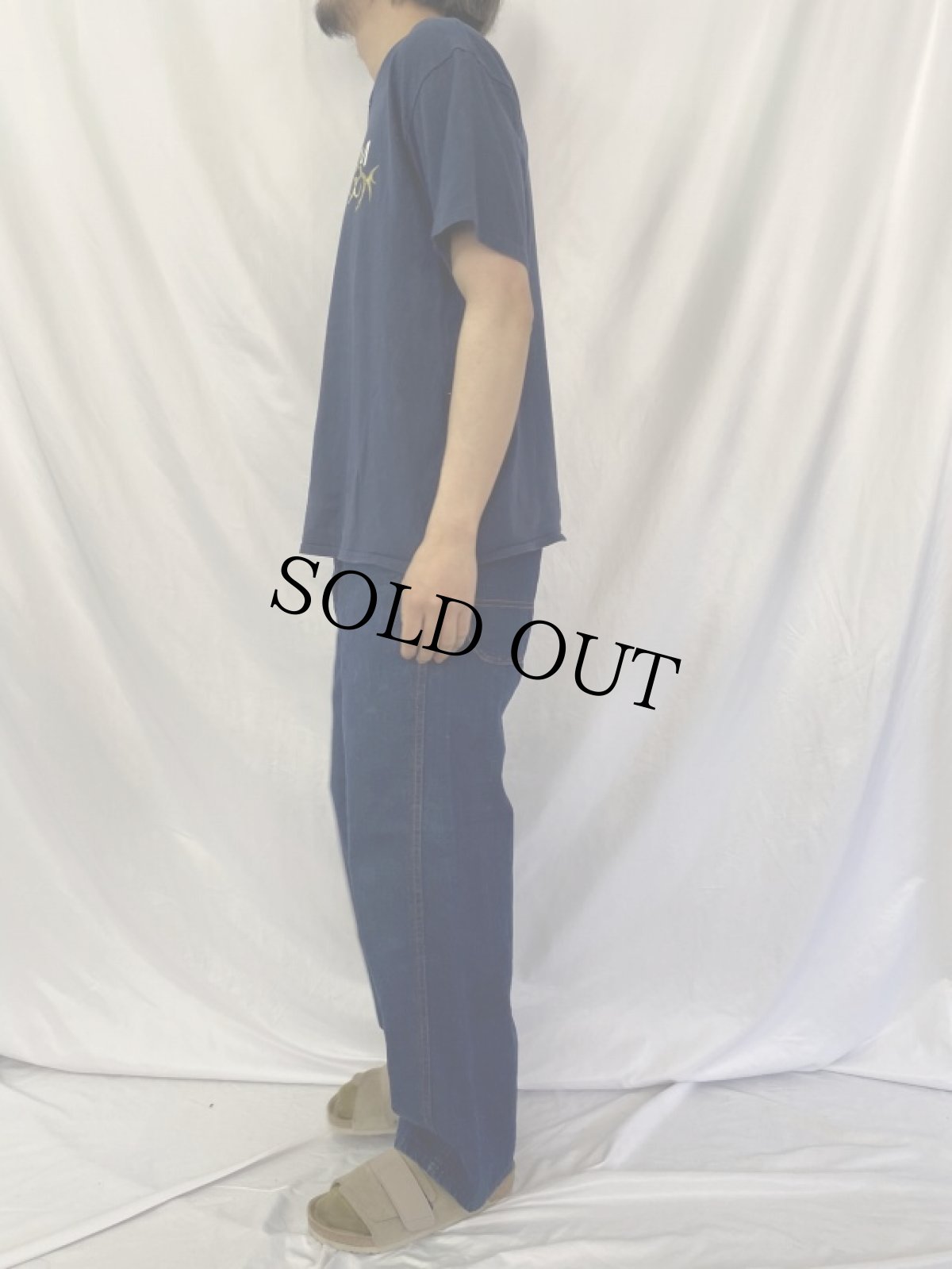 画像3: 2000 EMINEM ロゴプリント ラッパーTシャツ L (3)