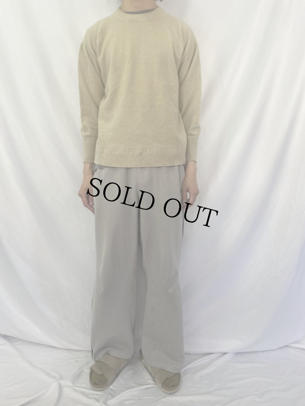 画像2: 50's L.L.Bean 筆記体タグ ウールスウェット L (2)