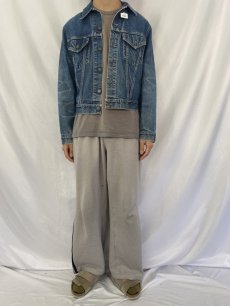 画像2: 60's LEVI'S 557 BIGE USA製 3rd デニムジャケット size42 (2)