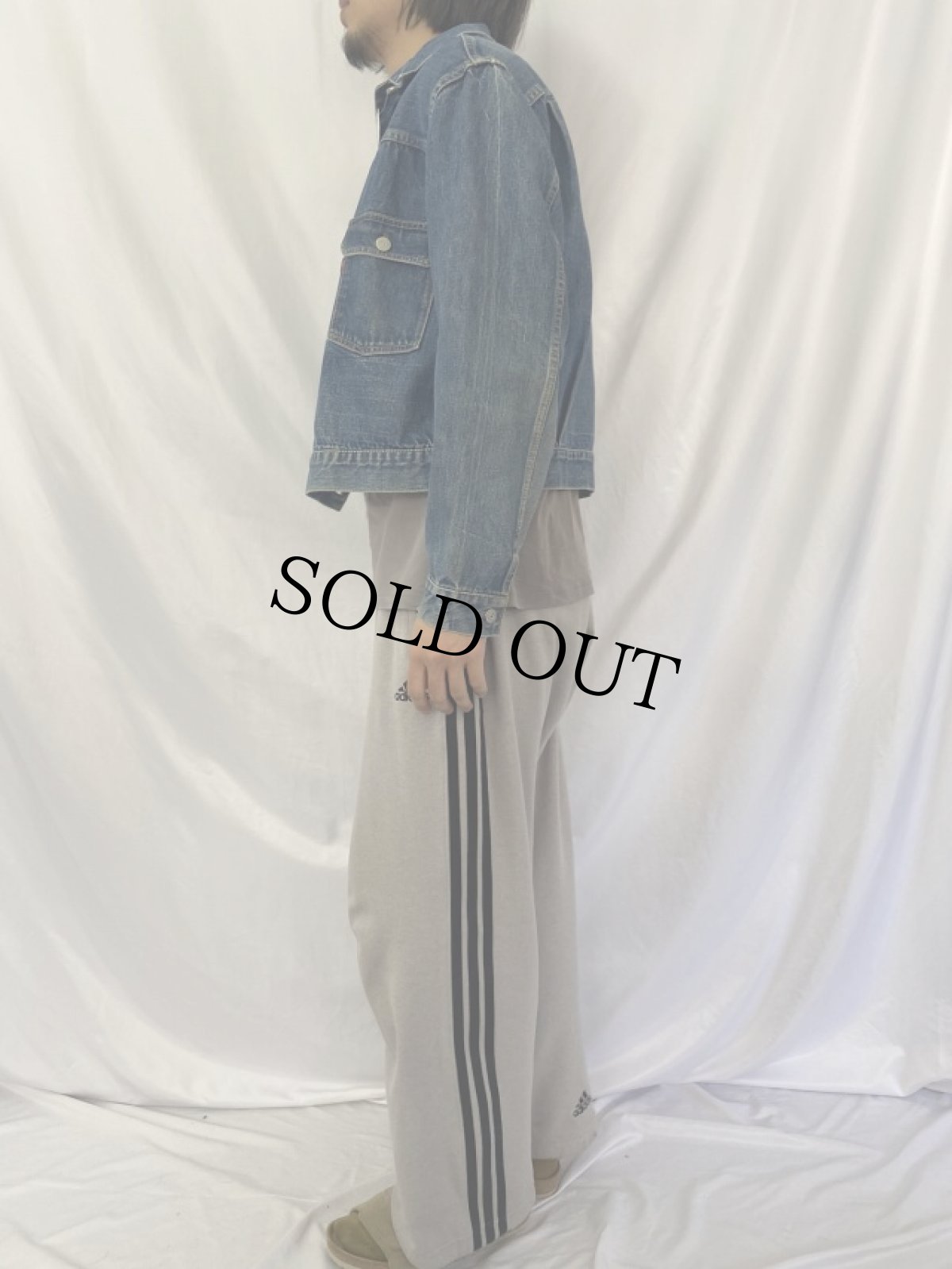 画像3: 50's〜60's LEVI'S 507XX 革パッチ 2nd デニムジャケット ハギ付き (3)