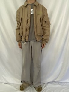 画像2: U.S.AIR FORCE CWU-45/P フライトジャケット "TAN" DEADSTOCK X-LARGE (2)