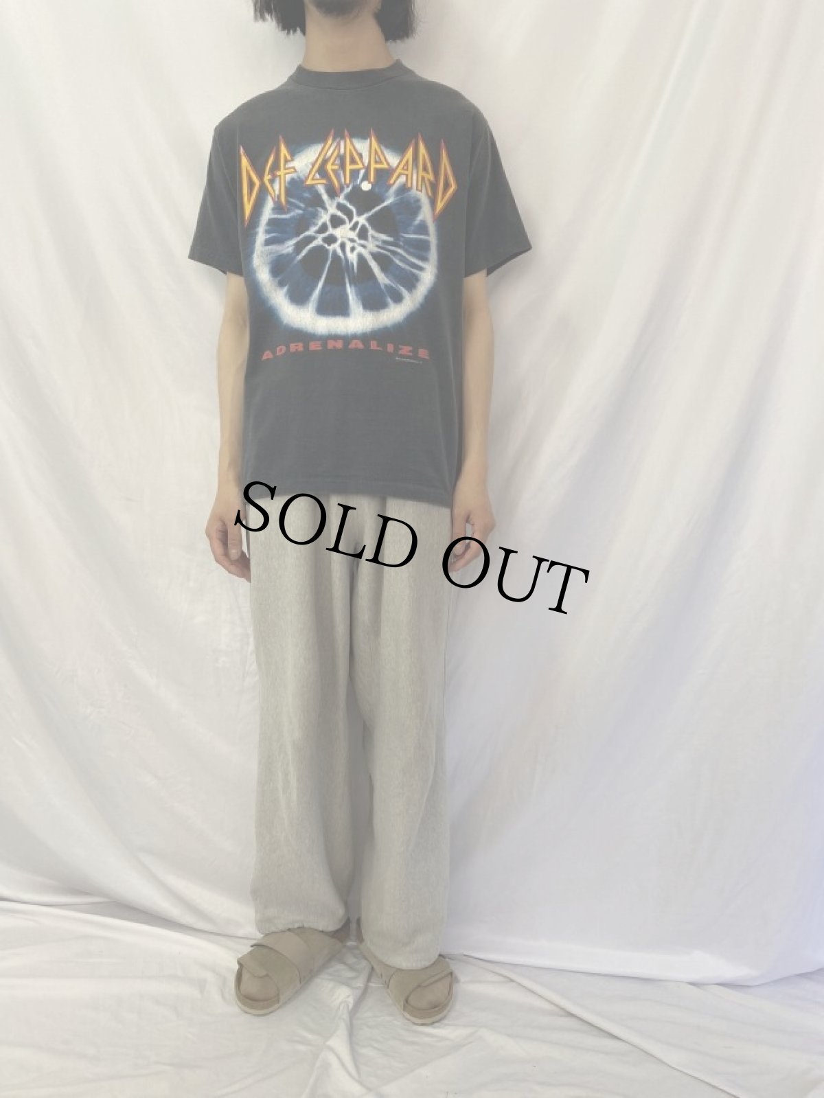 画像2: 90's DEF LEPPARD USA製 "ADRENALIZE" ロックバンドTシャツ L (2)