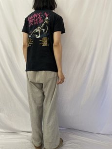 画像4: 80's GUNS N' ROSES ロックバンドツアーTシャツ M (4)