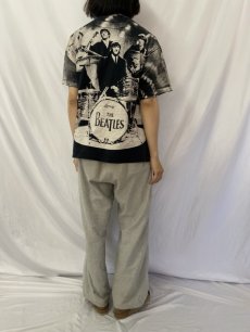 画像4: 90's THE BEATLES USA製 ロックバンド 大判プリントTシャツ L (4)