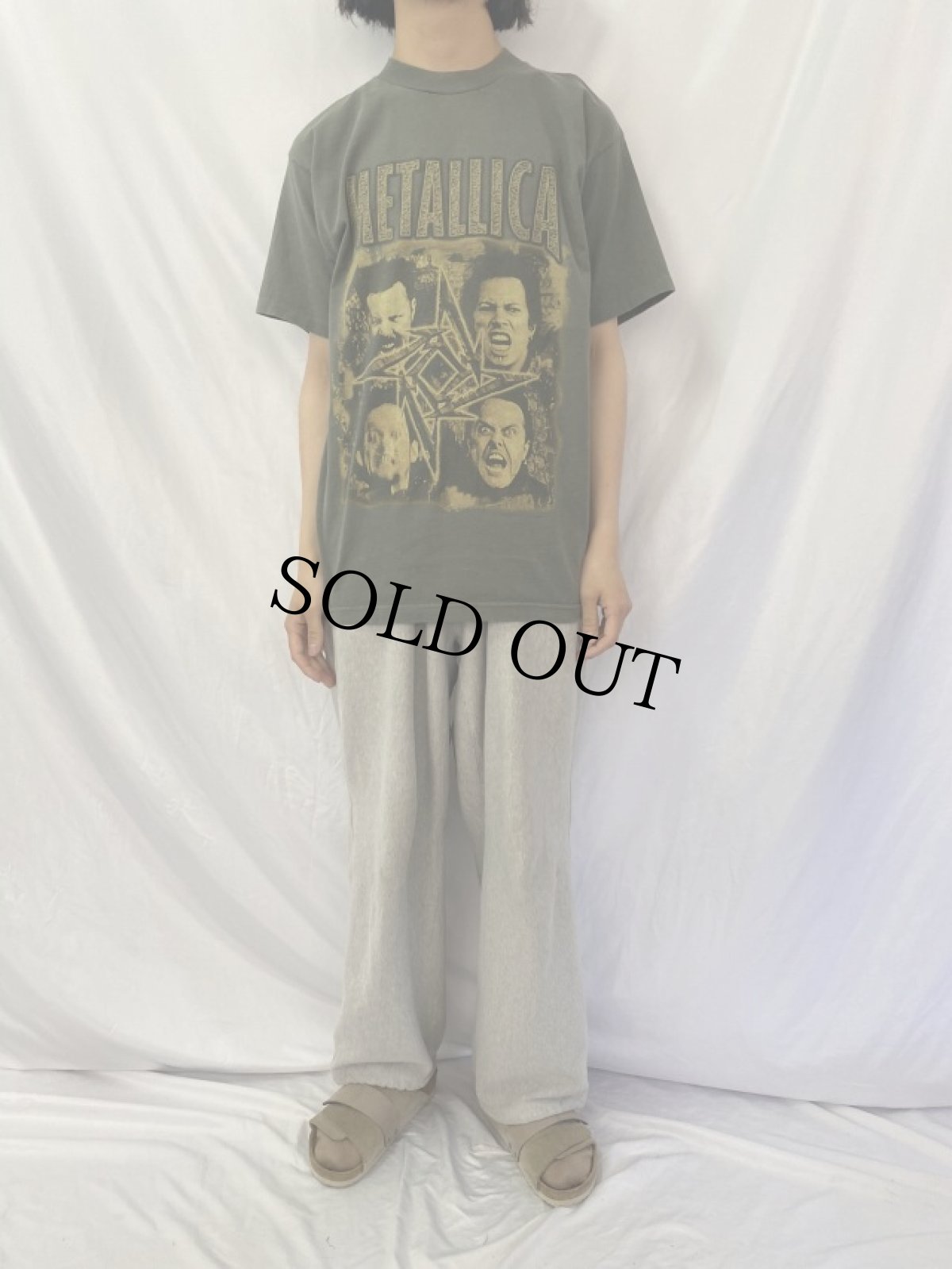 画像2: 90's METALLICA "POOR TOURING ME"ロックバンドツアーTシャツ L (2)