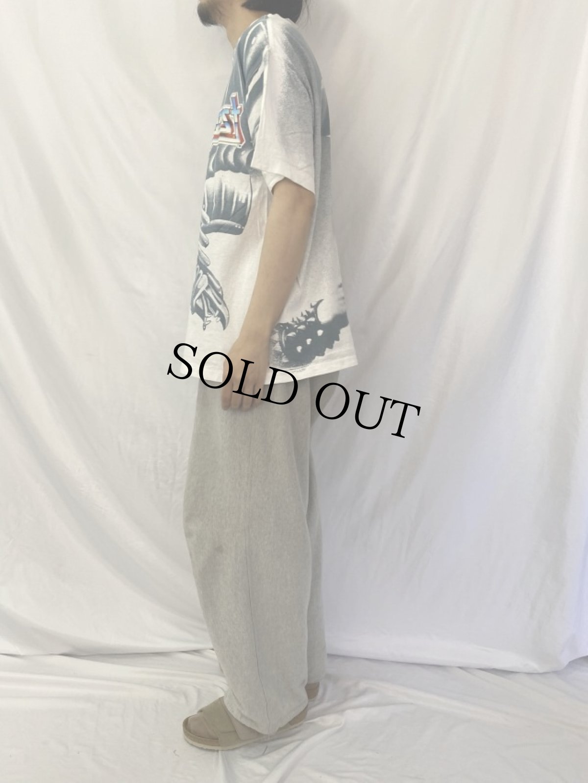 画像4: 90's〜  Judas Priest ヘヴィメタル・バンド 大判プリントTシャツ XL (4)