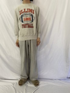 画像2: 90's Champion REVERSE WEAVE "ILLINIFOOTBALL" L (2)