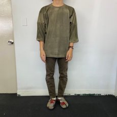 画像2: 【SALE】 STRANGE TRIP "SPRAY FOOTBALL TEE" KHAKI 【M】 (2)