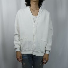 画像2: 90's JERZEES USA製 スウェットカーディガン ONESIZE (2)