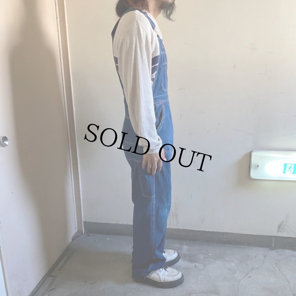 画像3: VINTAGE BIG ACE デニムオーバーオール (3)