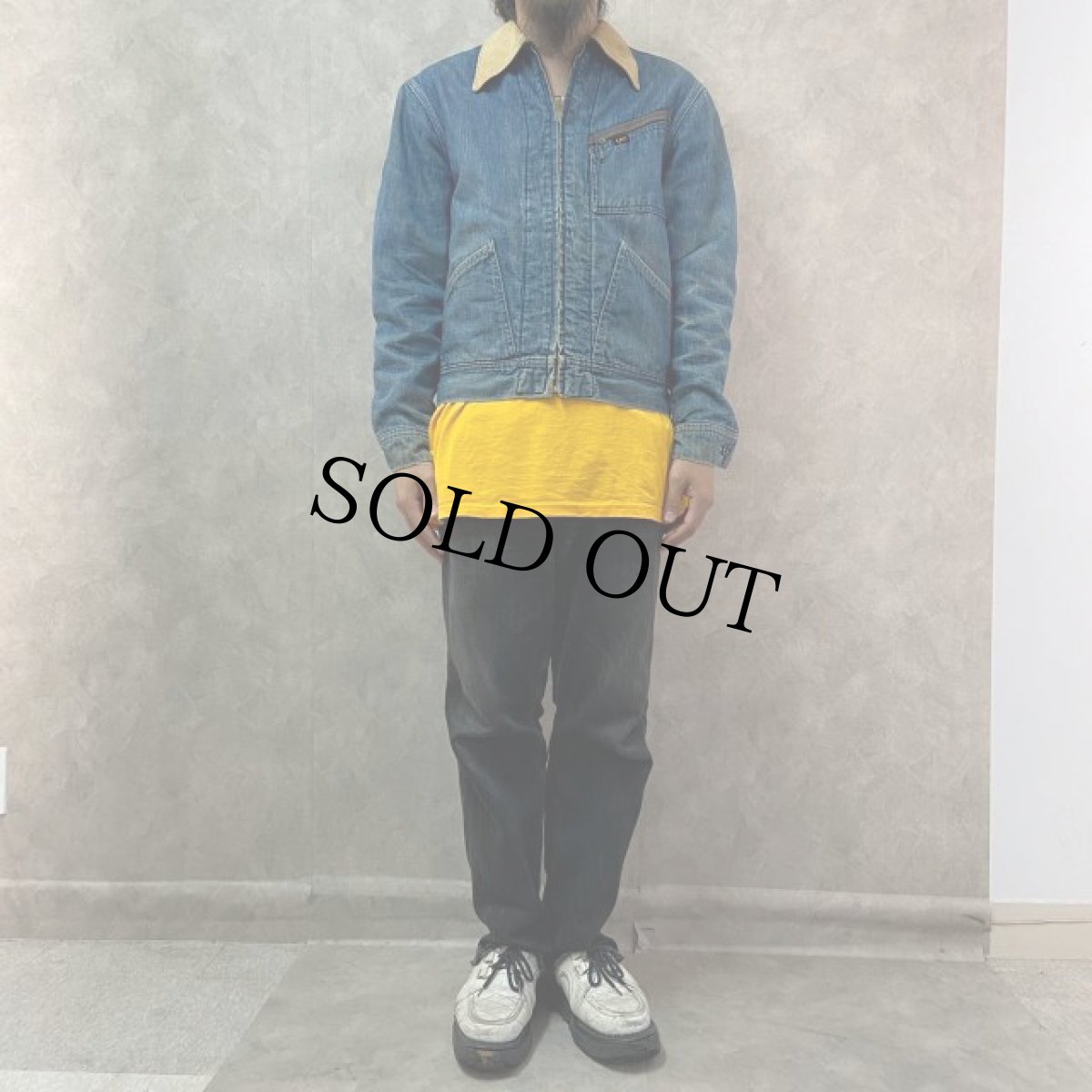 画像2: 80's Lee USA製 91-B 内キルティングデニムジャケット (2)