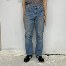 画像3: 70's Levi's 505 ブランクタブ 66single デニムパンツ W31 (3)