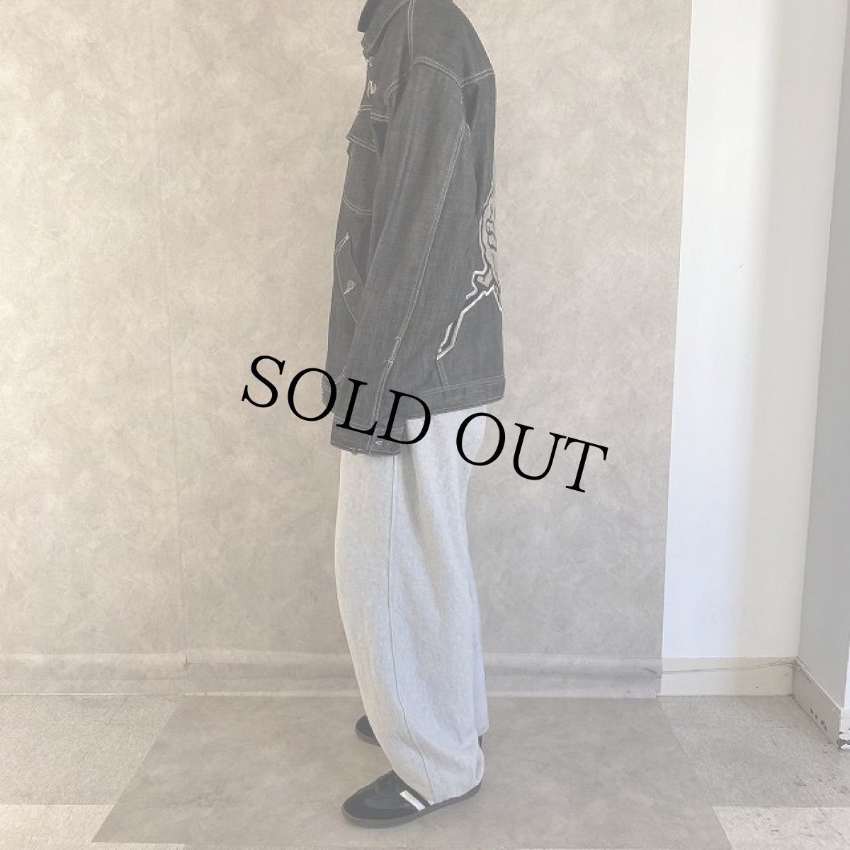 画像4: PLATINUM FUBU "Fat Albert" キャラクター刺繍 デニムジャケット L (4)