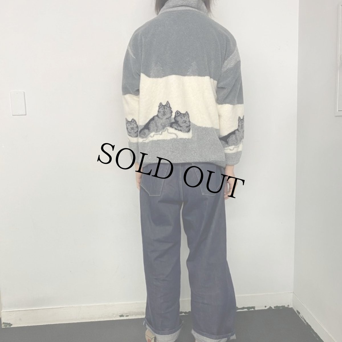 画像4: BLACK MOUNTAIN USA製 アニマル柄フリースジャケット S (4)