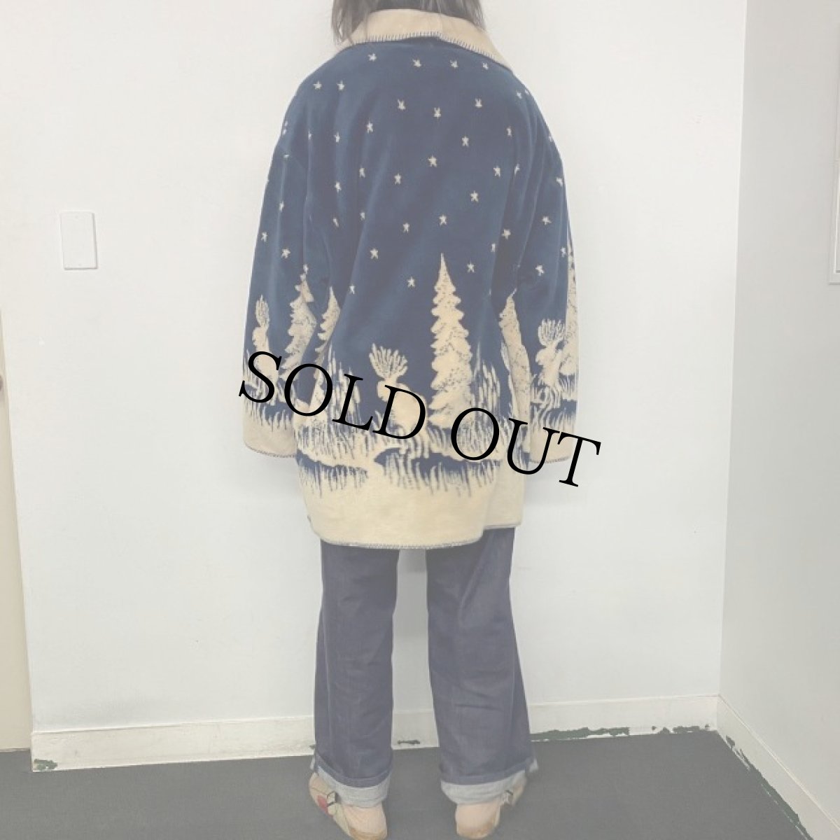 画像5: COUNTRY WOODS トナカイ柄 フリースジャケット (5)