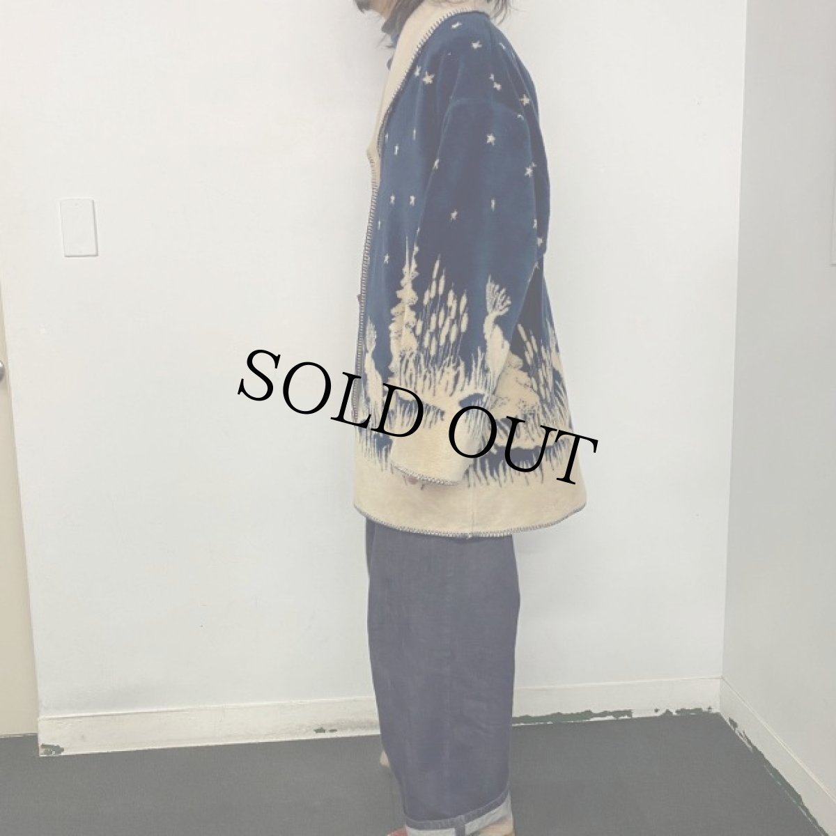 画像4: COUNTRY WOODS トナカイ柄 フリースジャケット (4)