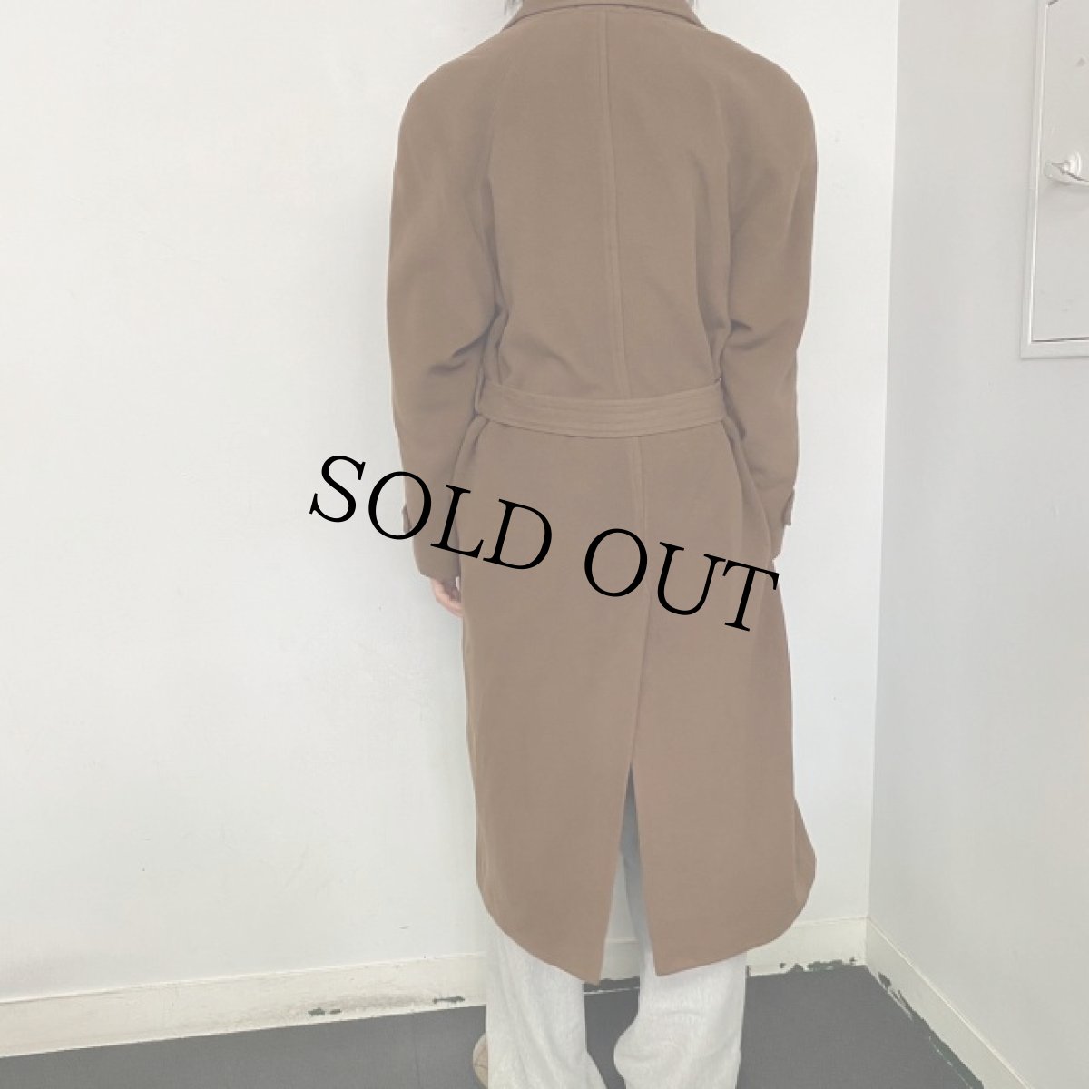 画像4: ITALIY製 カシミヤ混 ダブルブレストウールチェスターコート (4)