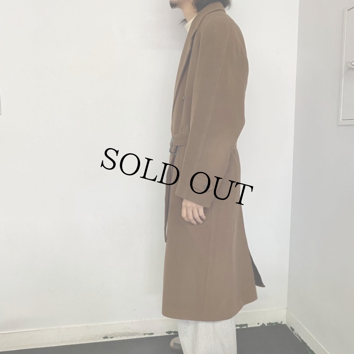 画像3: ITALIY製 カシミヤ混 ダブルブレストウールチェスターコート (3)