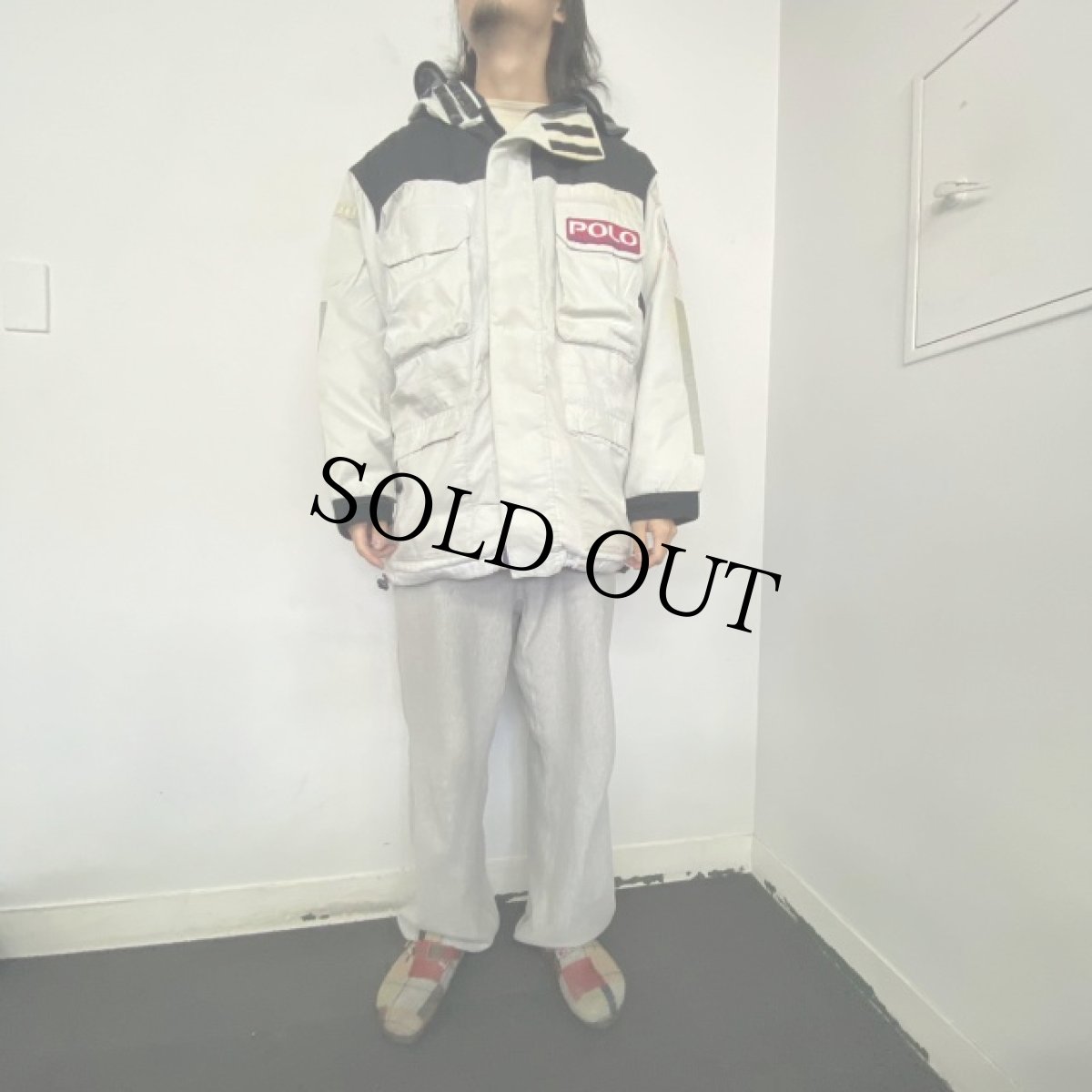 画像2: Ralph Lauren POLO JEANS ロゴワッペン付き ダウンジャケット L (2)