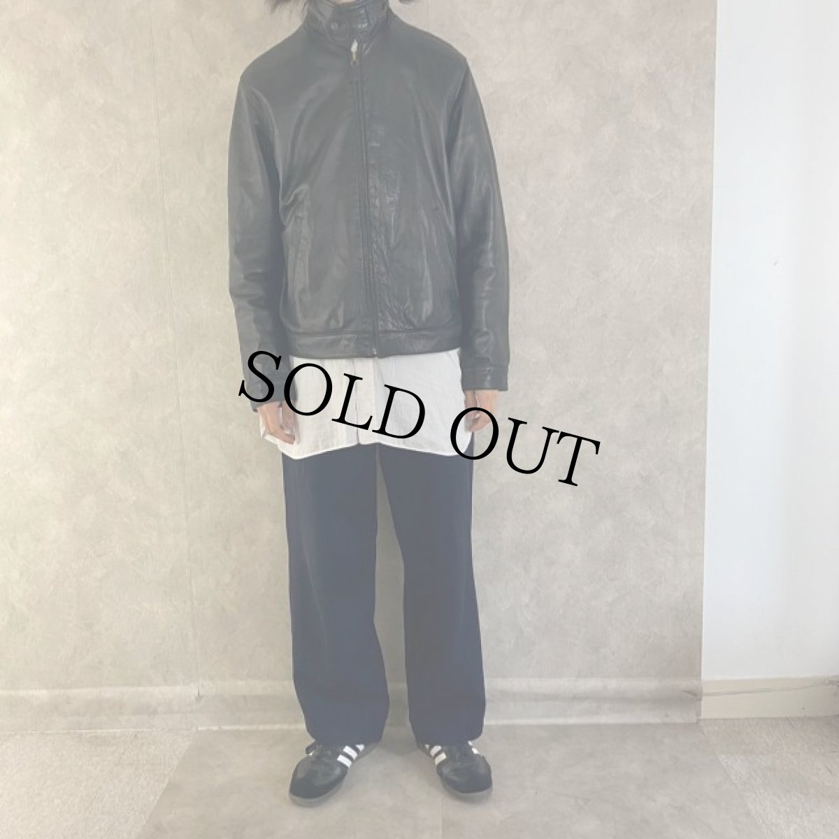 画像3: POLO Ralph Lauren レザースウィングトップ L (3)