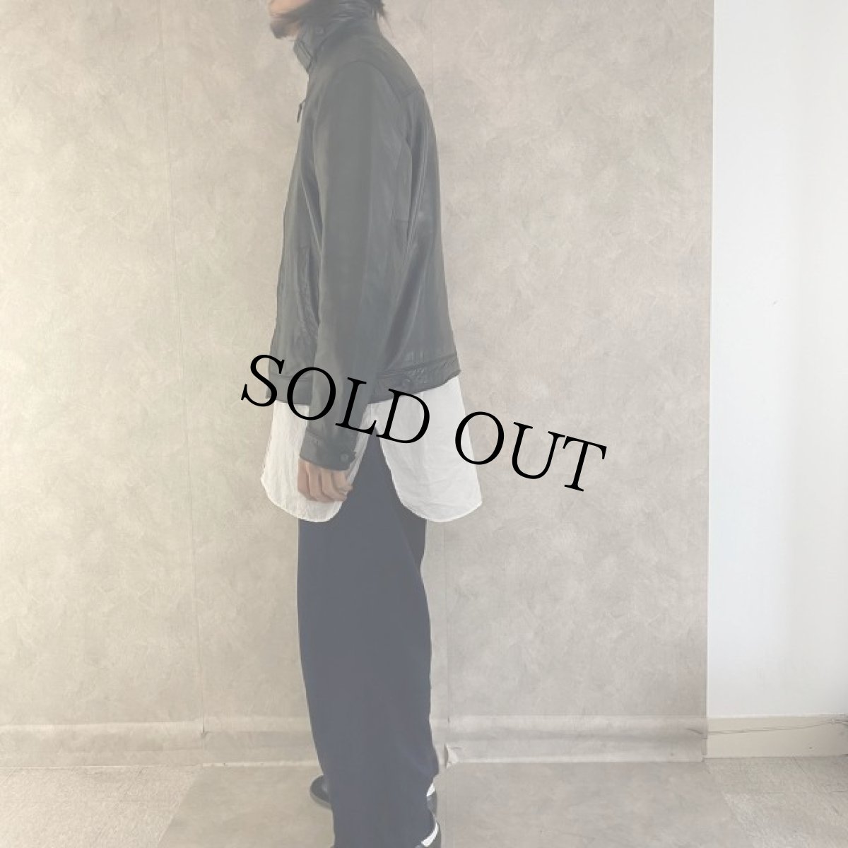 画像2: POLO Ralph Lauren レザースウィングトップ L (2)