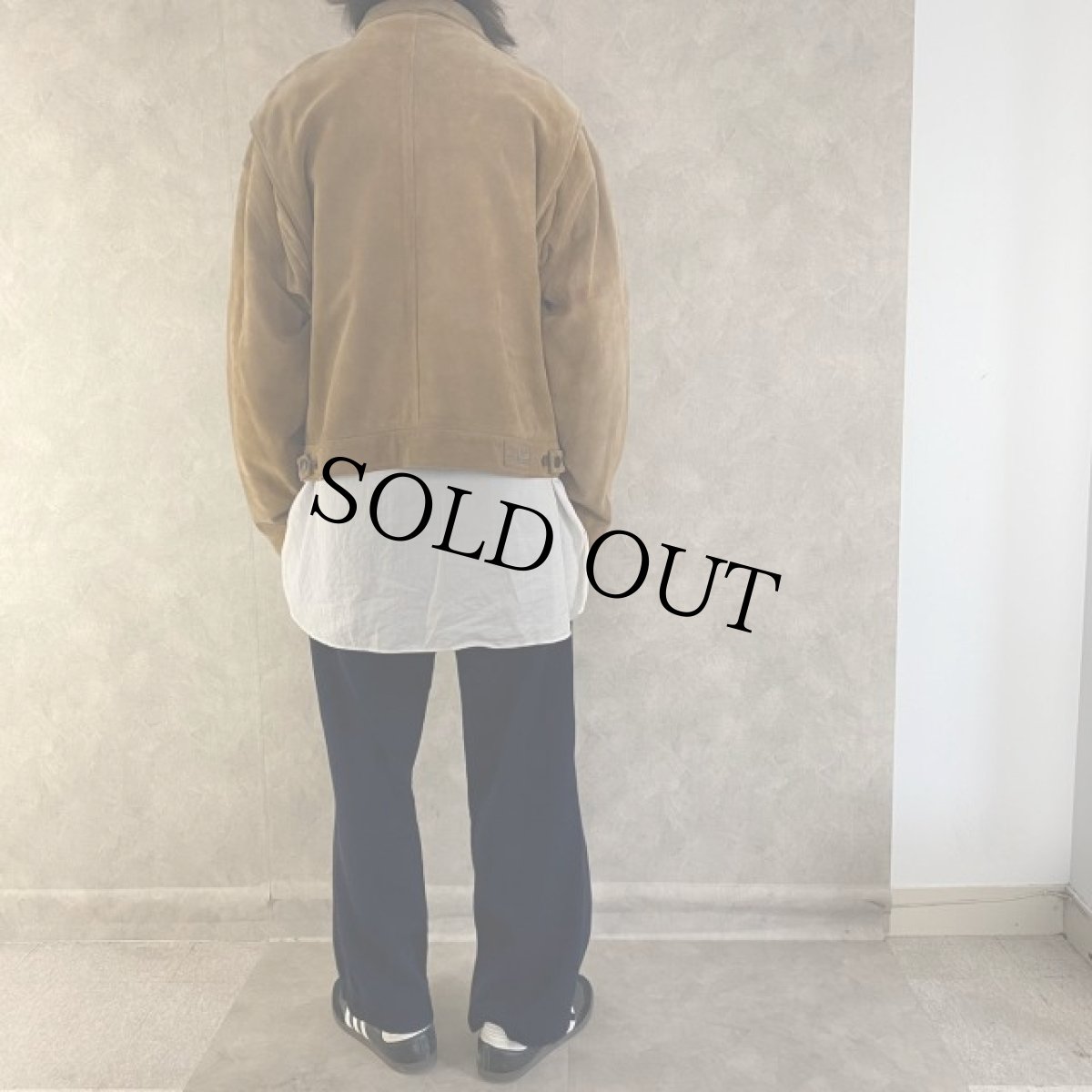 画像4: POLO Ralph Lauren 裏地付き ヌバックレザージャケット XL (4)