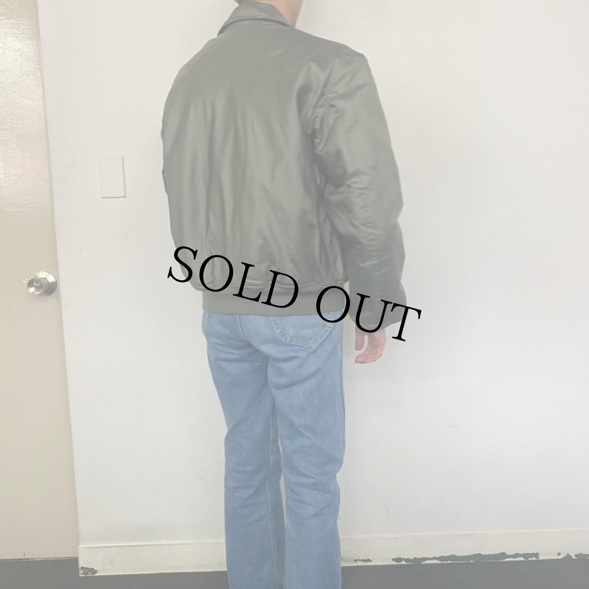 画像4: 90's U.S.AIR FORCE by ALPHA INDUSTRIES CWU-45/P Flight Jacket LARGE (4)
