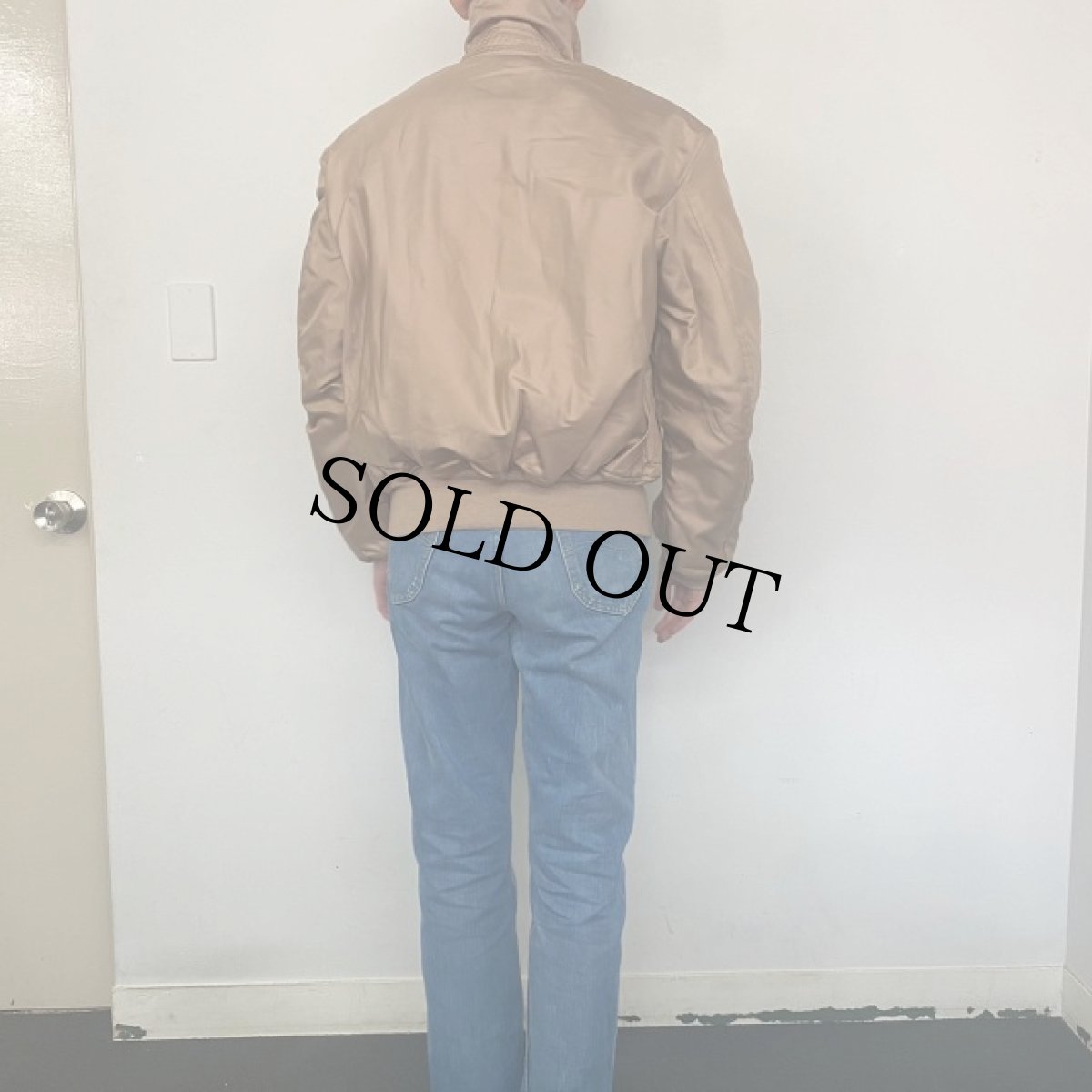 画像4: 2000's U.S.AIR FORCE CWU-45/P Flight Jacket "TAN" LARGE (4)