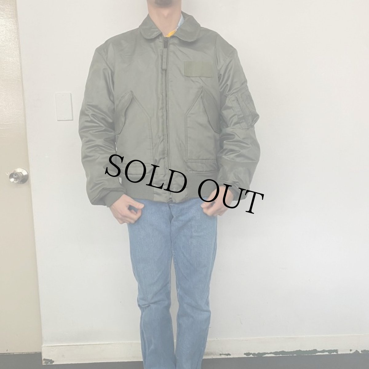 画像2: 90's U.S.AIR FORCE by ALPHA INDUSTRIES CWU-45/P Flight Jacket LARGE (2)