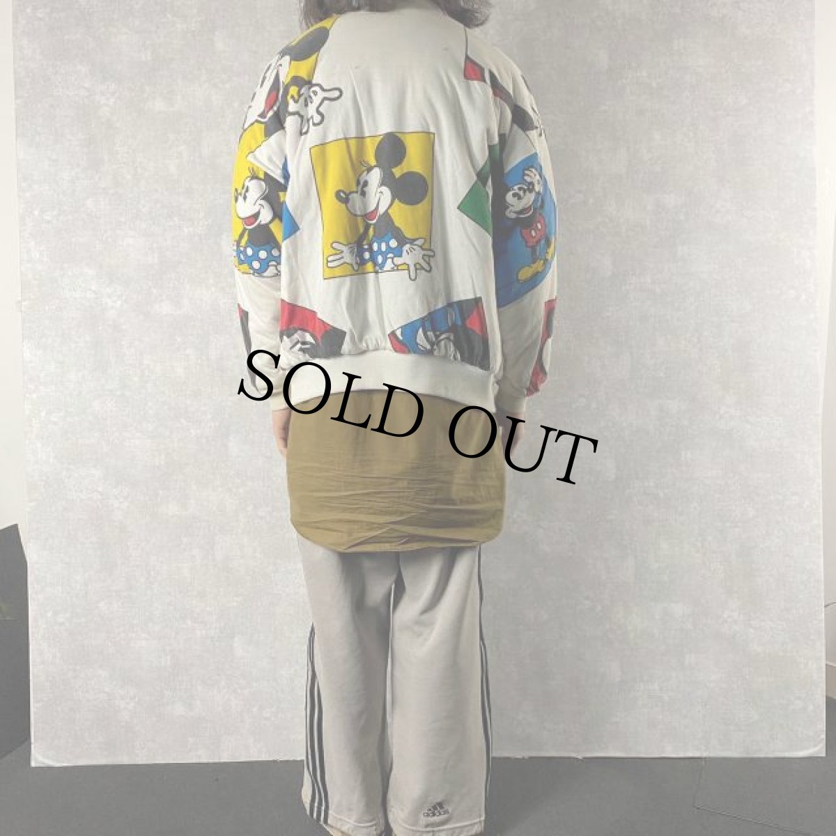 画像5: MICKEY MOUSE 大判プリント リバーシブル 中綿コットンジャケット (5)