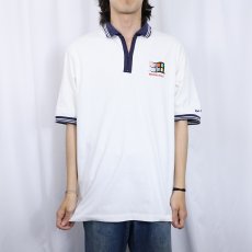 画像2: Microsoft USA製 "Windows NT 5.0" コンピュータ企業 刺繍入りポロシャツ L (2)