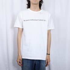 画像3: Gateway "People Rule." コンピューター企業プリントTシャツ L (3)