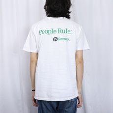 画像4: Gateway "People Rule." コンピューター企業プリントTシャツ L (4)