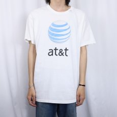画像2: at&t 通信会社 ロゴプリントTシャツ (2)