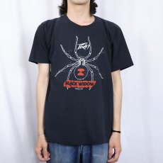 画像2: 80〜90's Peavey USA製 "Black Widow Transducers" 音響機器メーカー プリントTシャツ BLACK L (2)