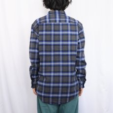 画像3: PENDLETON "MASON" チェック柄 コットンボタンダウンシャツ M (3)
