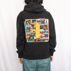 画像4: 2000's THE BEATLES ロックバンド プリントジップパーカー BLACK M (4)