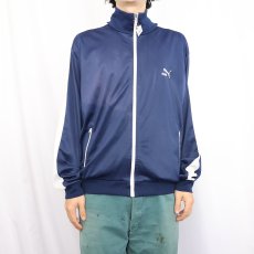 画像2: PUMA ロゴ刺繍 トラックジャケット NAVY (2)