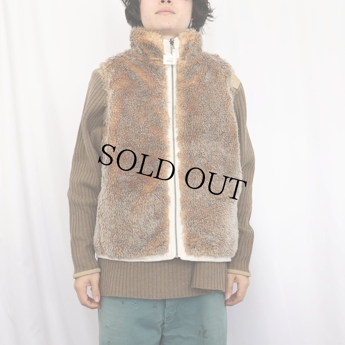 画像3: Jessica フェイクファー リバーシブルベスト L (3)