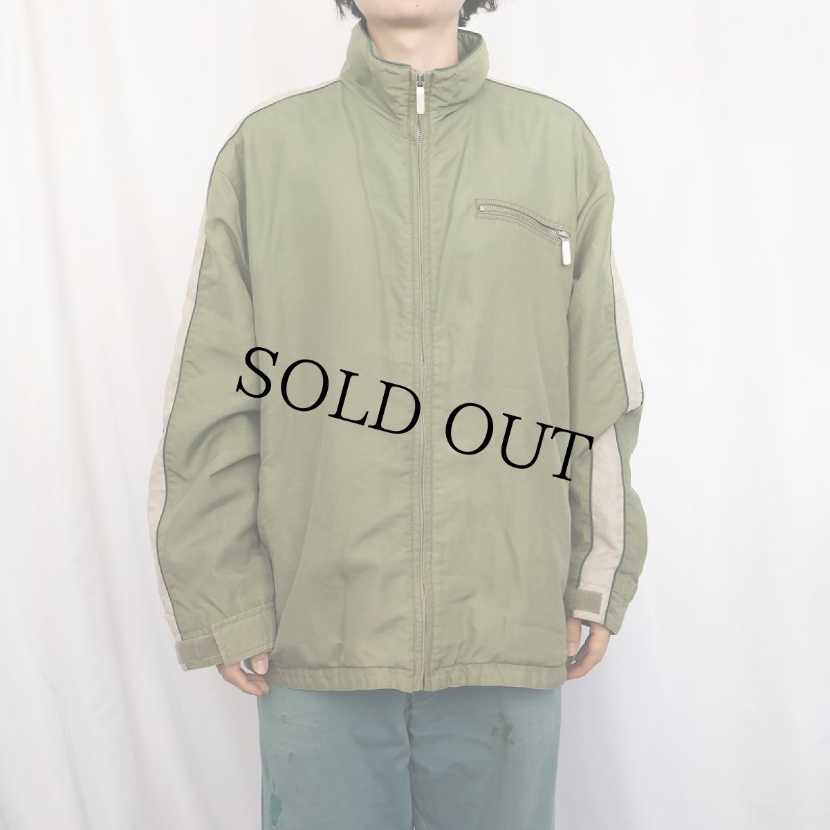 画像2: 〜2000's Levi's SILVER TAB 裏フリース ナイロンジャケット L (2)