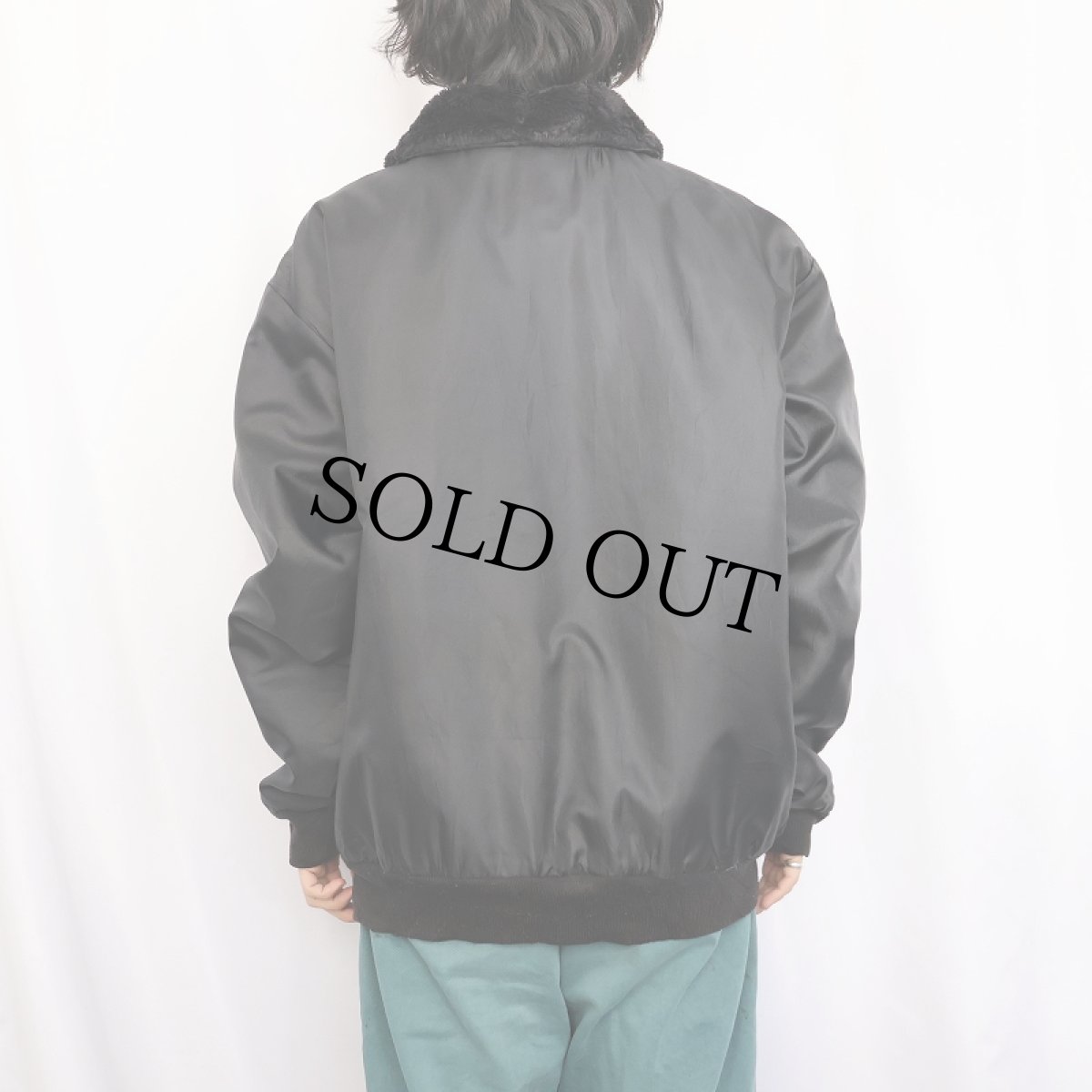 画像3: Law Pro "B-15 TYPE" キルティングライナー フライトジャケット BLACK XL (3)