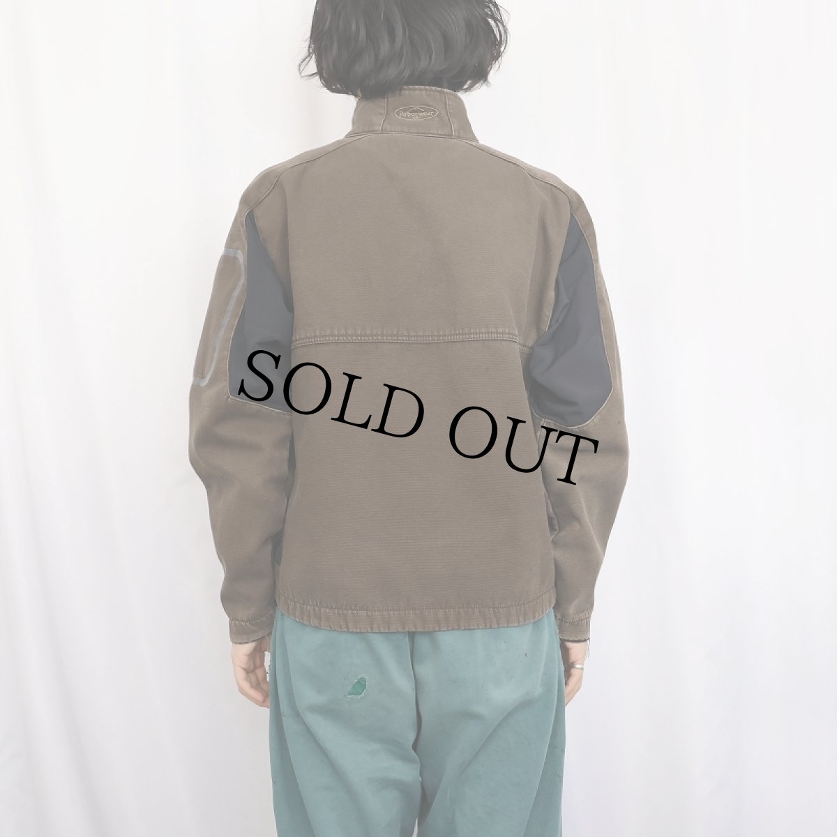 画像3: Arborwear 切り替えデザイン 裏フリース ダックジャケット M (3)