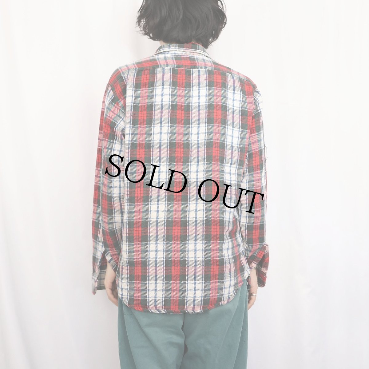 画像3: 70's JCPenney BIG MAC チェック柄 ヘビーネルシャツ M (3)