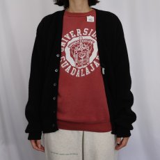 画像2: 60's Smiths アルパカニットカーディガン BLACK L (2)