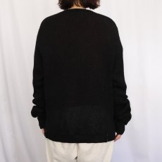 画像3: 60's Aldo Romano アルパカニットカーディガン BLACK (3)