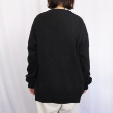 画像3: 60's アルパカニットカーディガン BLACK (3)