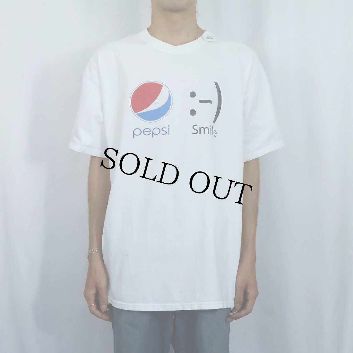 画像2: PEPSI 飲料メーカー プリントTシャツ XL (2)
