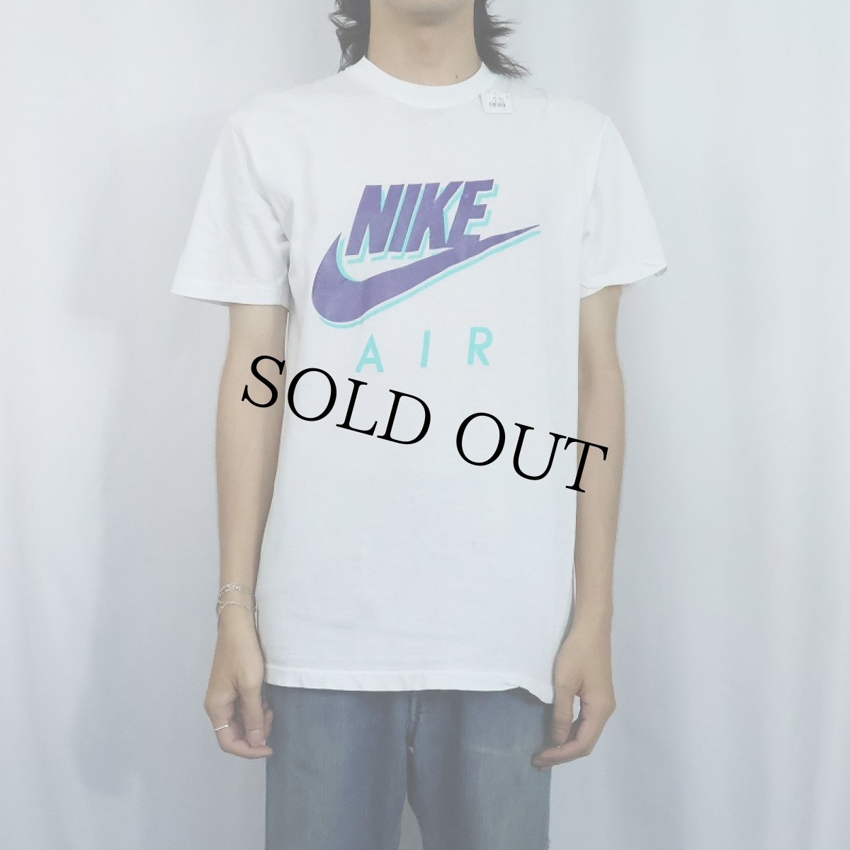 画像2: 〜90's NIKE AIR ロゴプリントTシャツ XL (2)